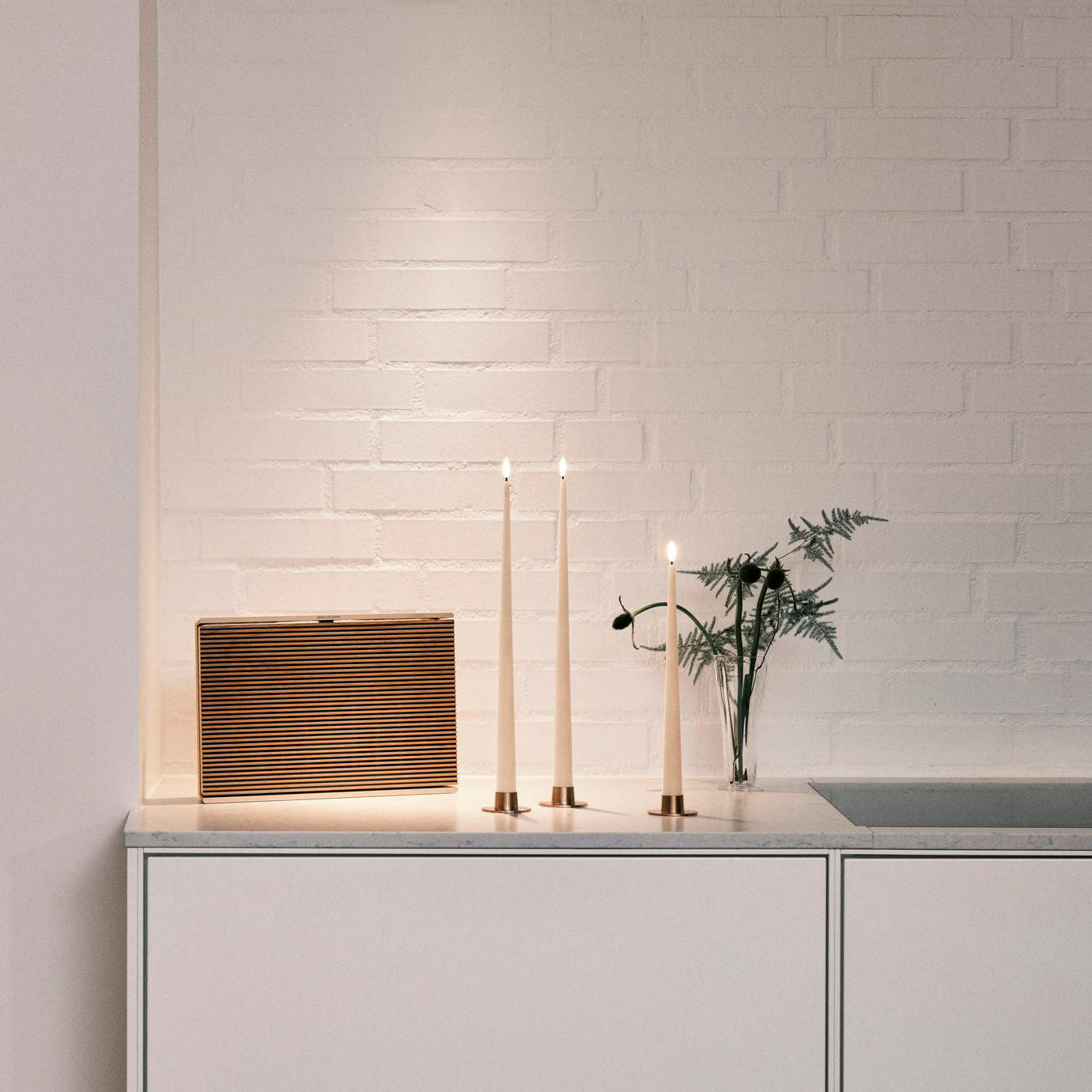 Ester & Erik LED Stabkerzen 2er Set - 11 ice latte