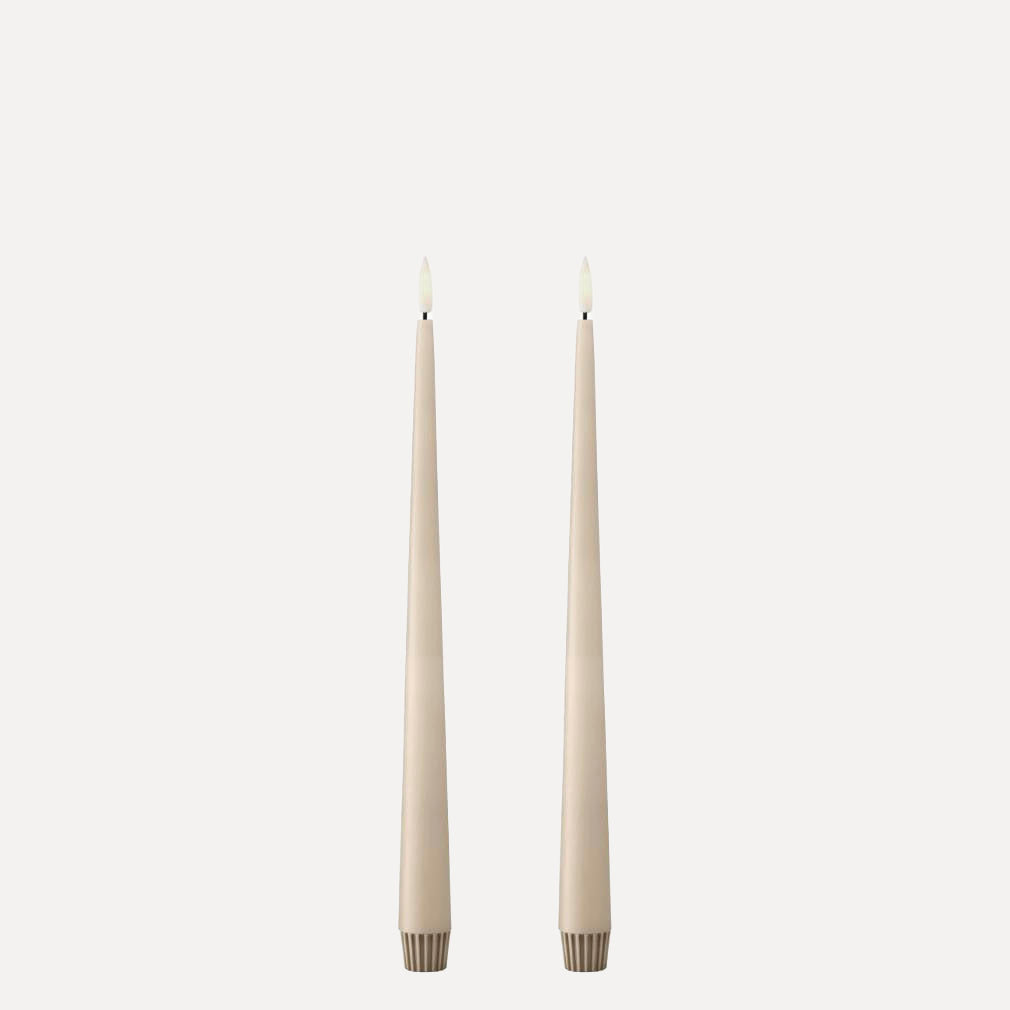 Ester & Erik LED Stabkerzen 2er Set - 11 ice latte