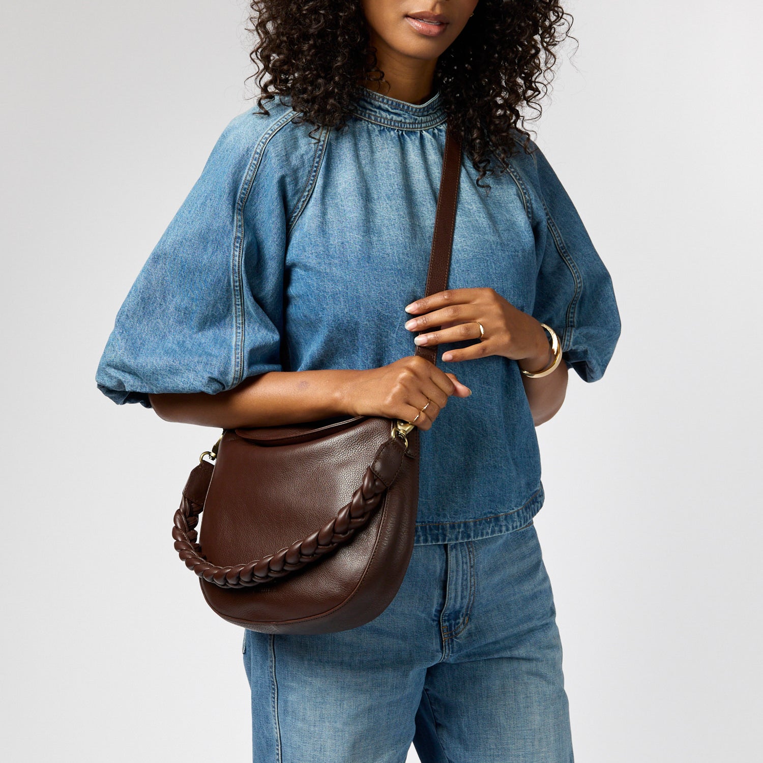 Lana Tasche - Leder Chocolate mit 2 Straps