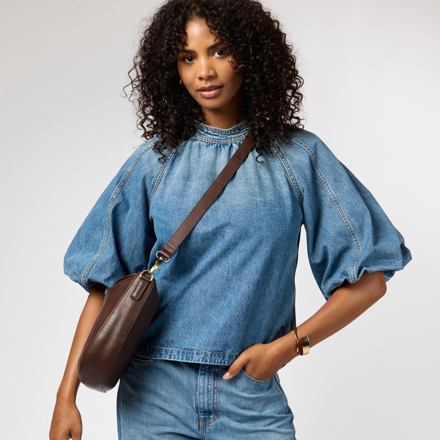 Lana Tasche - Leder Chocolate mit 2 Straps