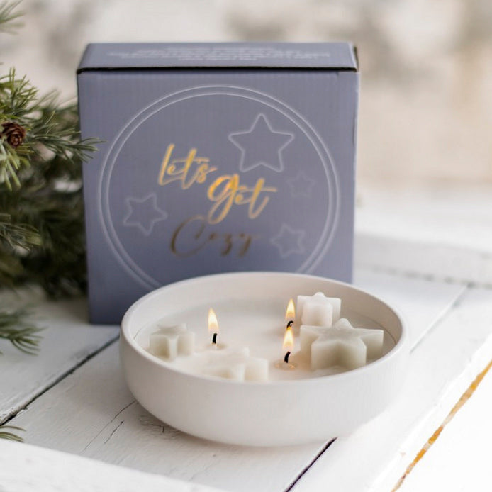 Kerzenschale Star - greige