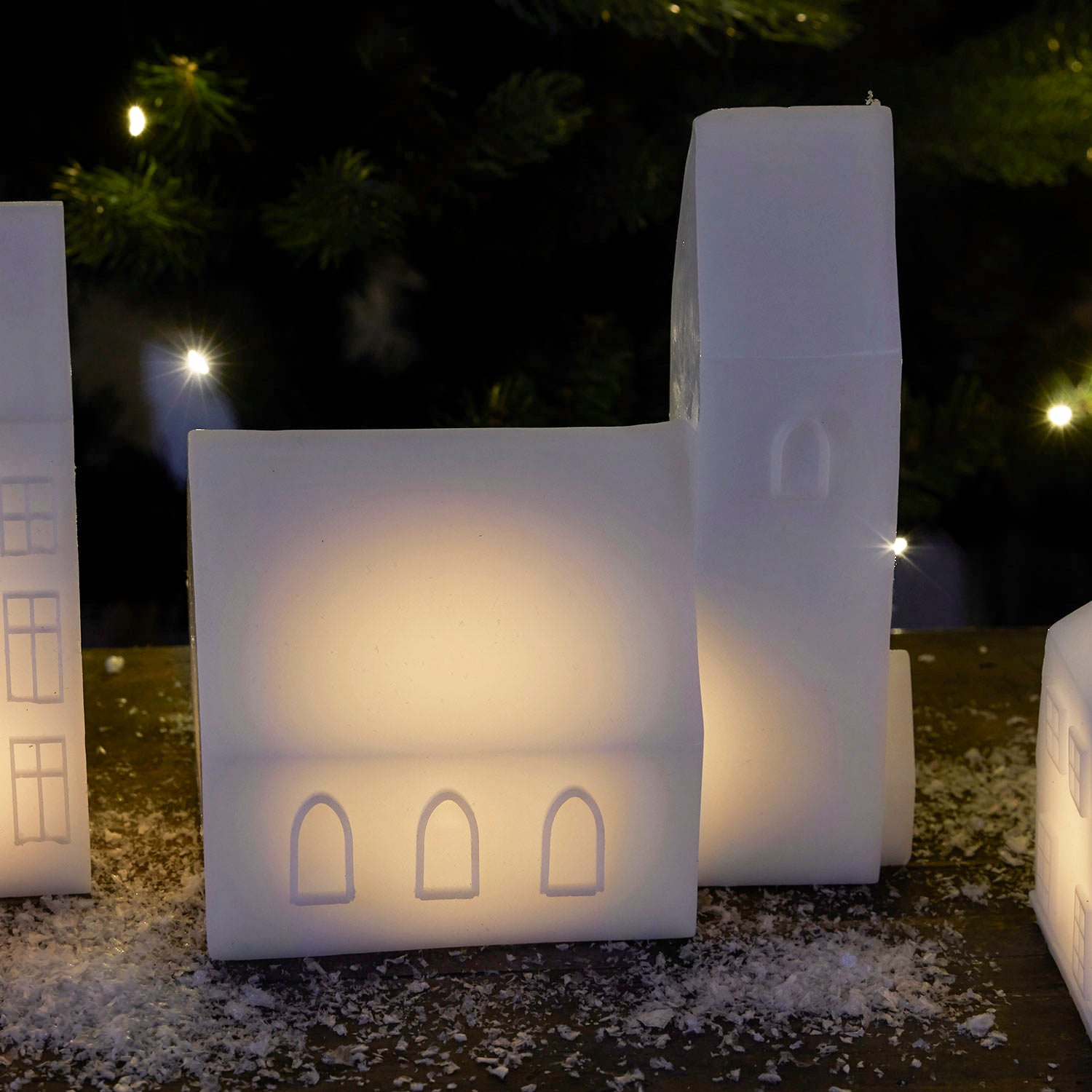 LED-Lichthaus Copenhagen City Church - weiß