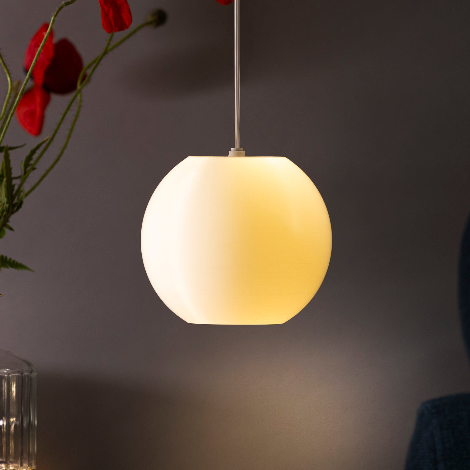 Lampenschirm PURE für LED-Stern - weiß