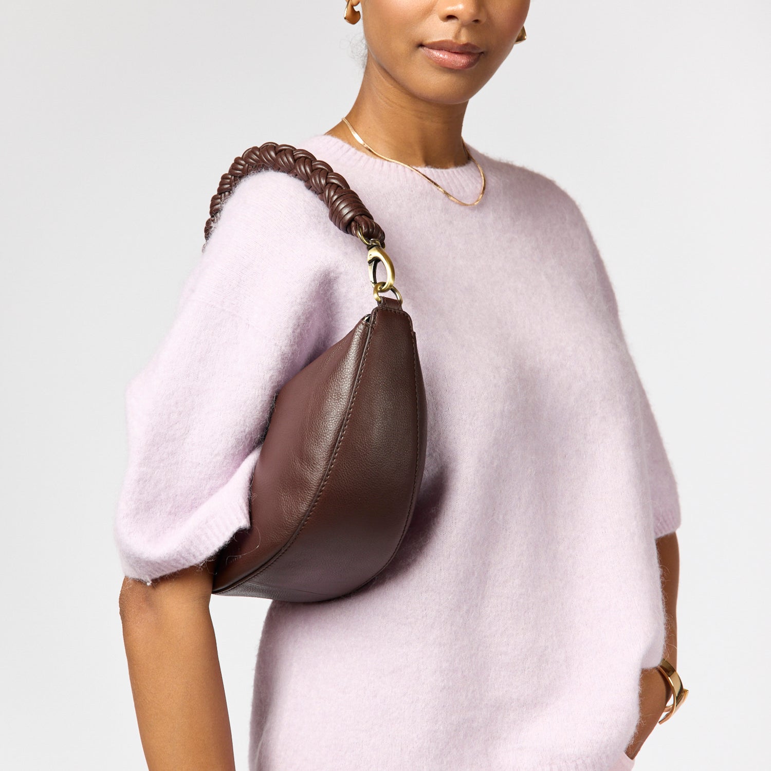 Leo Tasche - Leder Chocolate mit 2 Straps