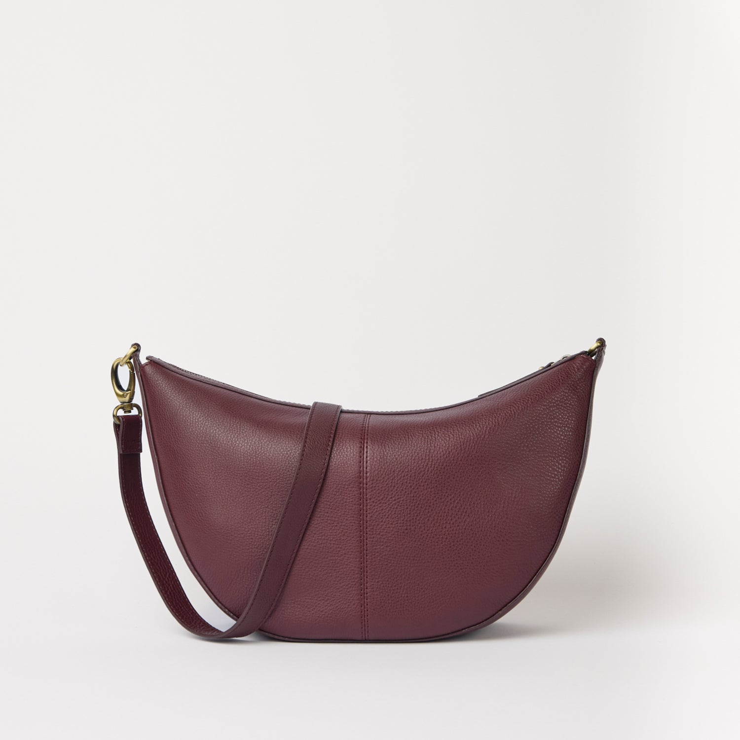Leo Maxi Tasche - Leder Dark Cherry
