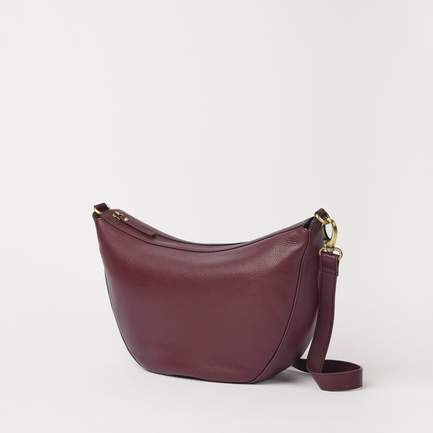 Leo Maxi Tasche - Leder Dark Cherry