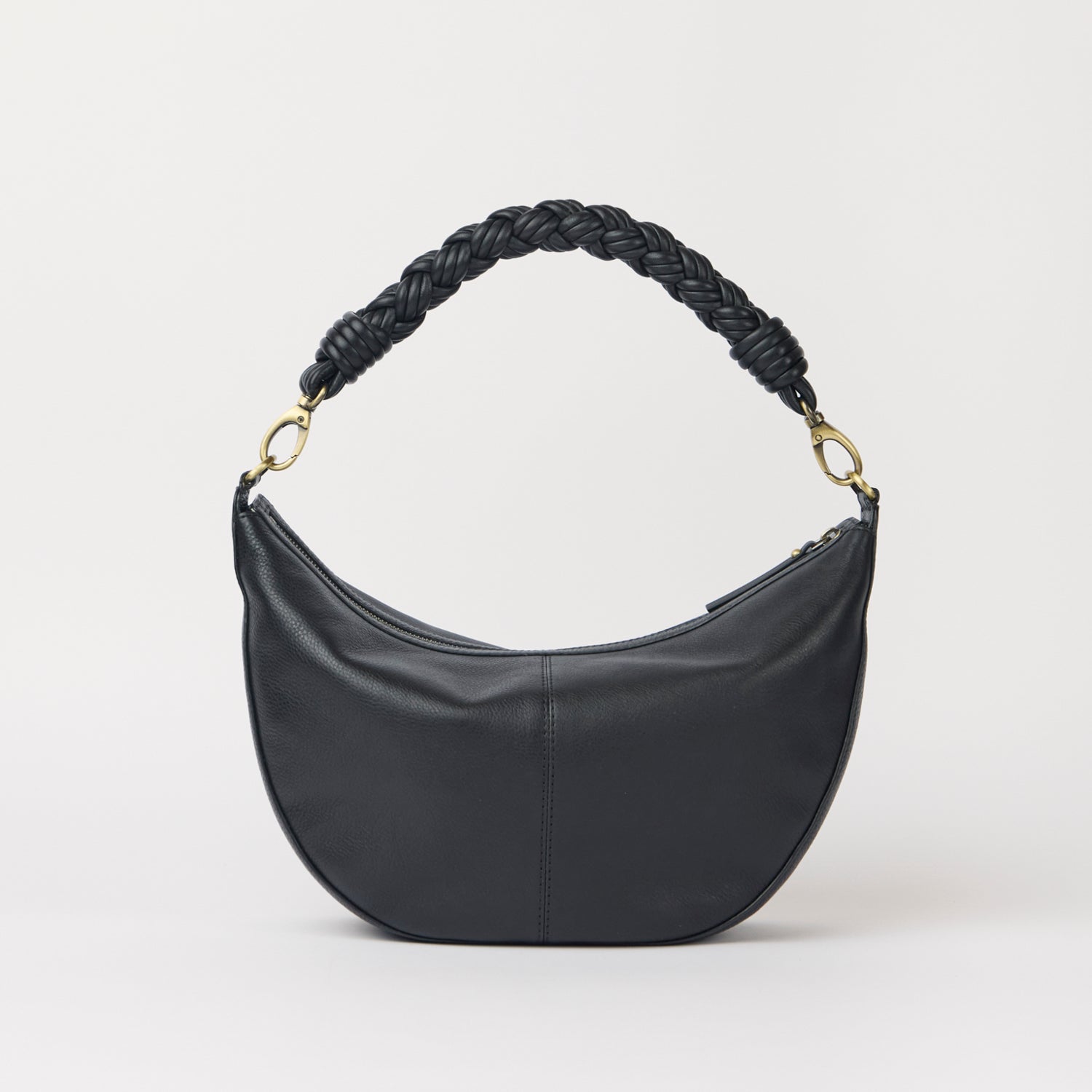 Leo Maxi Tasche - Leder Schwarz mit 2 Straps