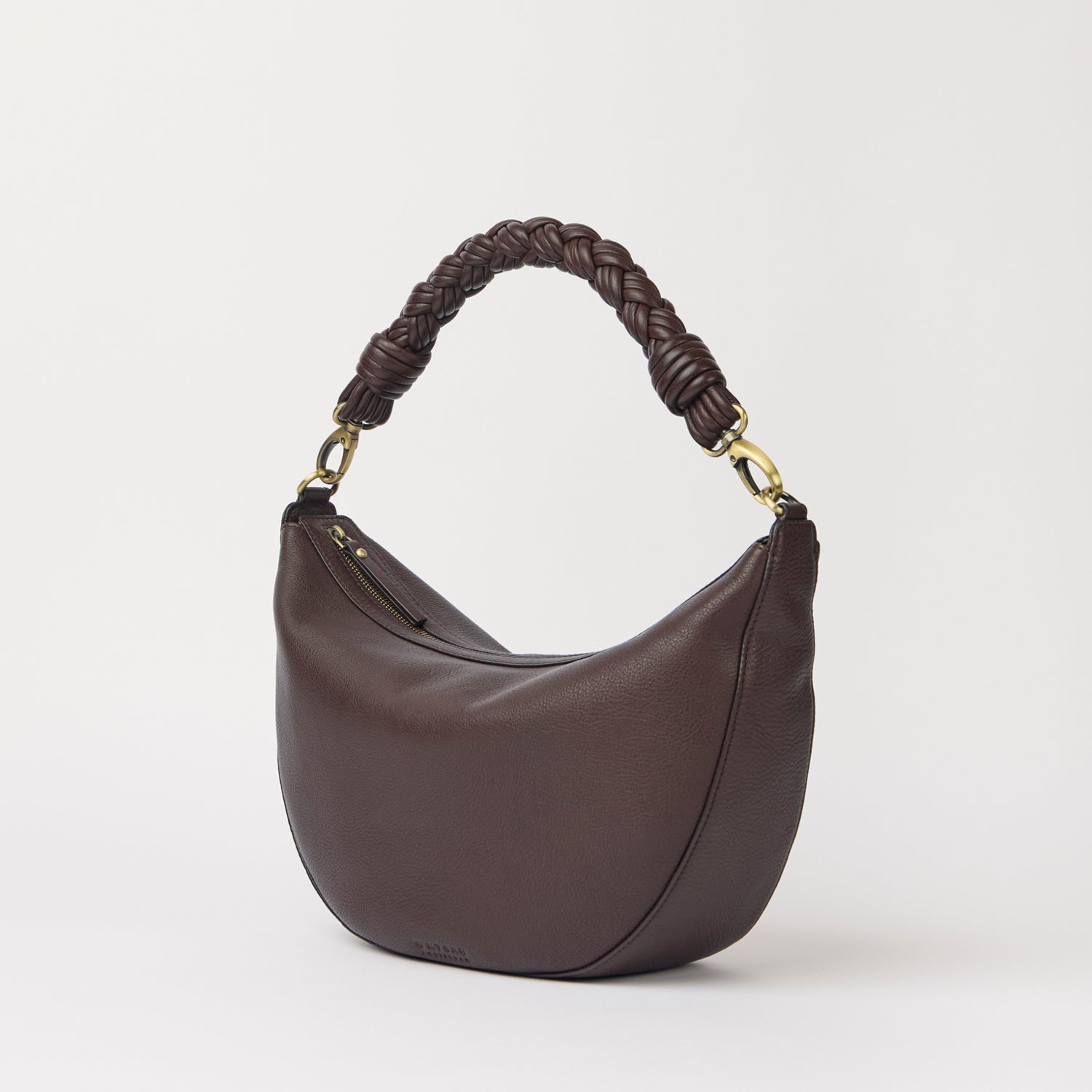 Leo Maxi Tasche - Leder Chocolate mit 2 Straps