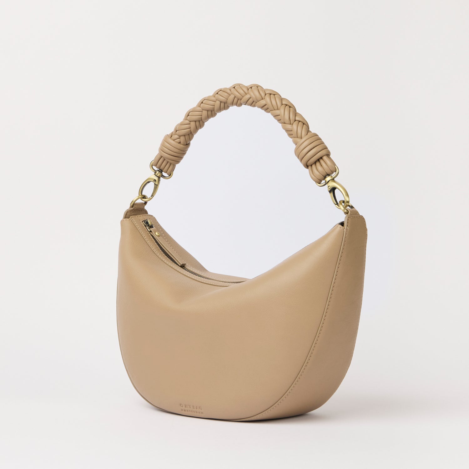 Leo Maxi Tasche - Leder Sand mit 2 Straps