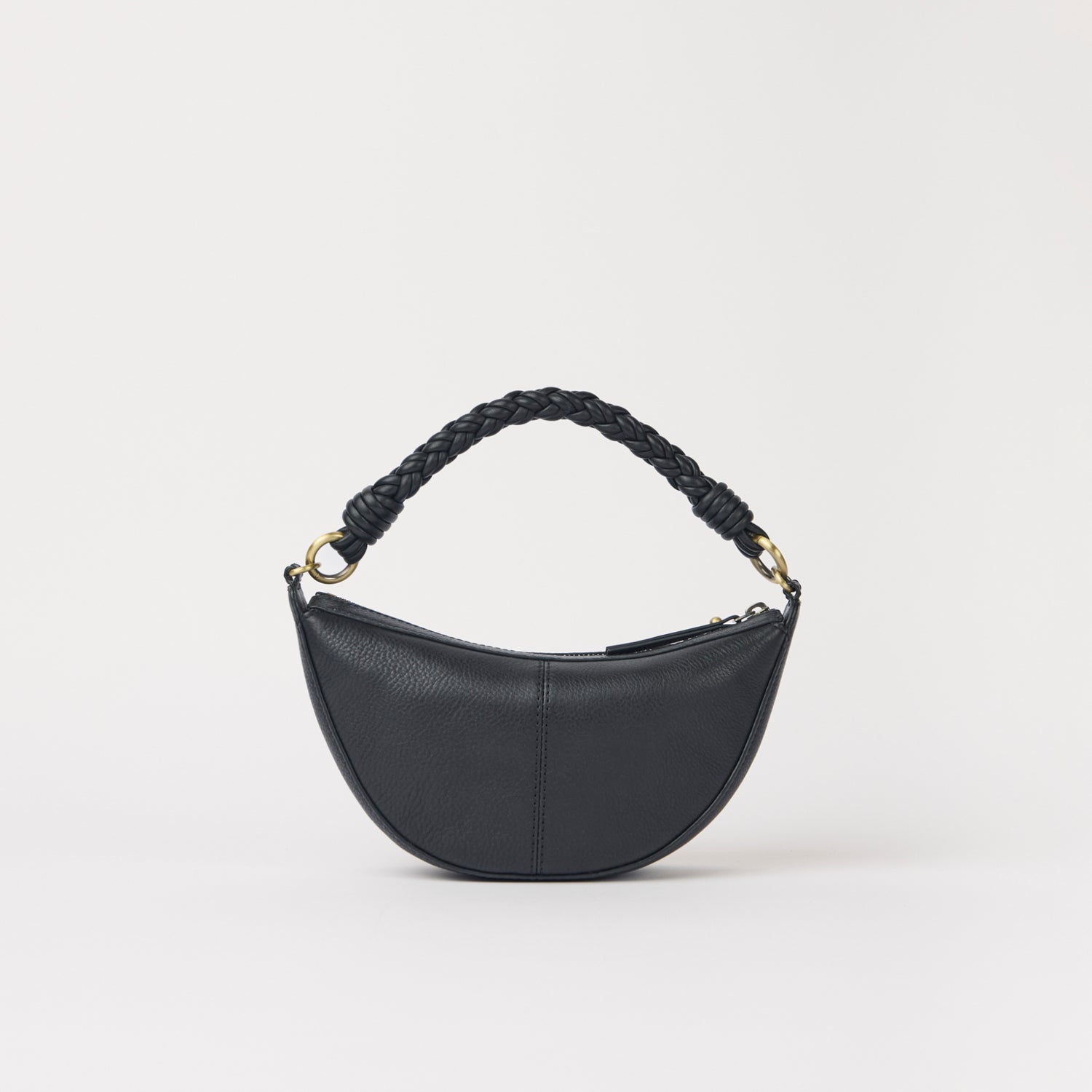 Leo Mini Tasche - Leder Schwarz mit 2 Straps