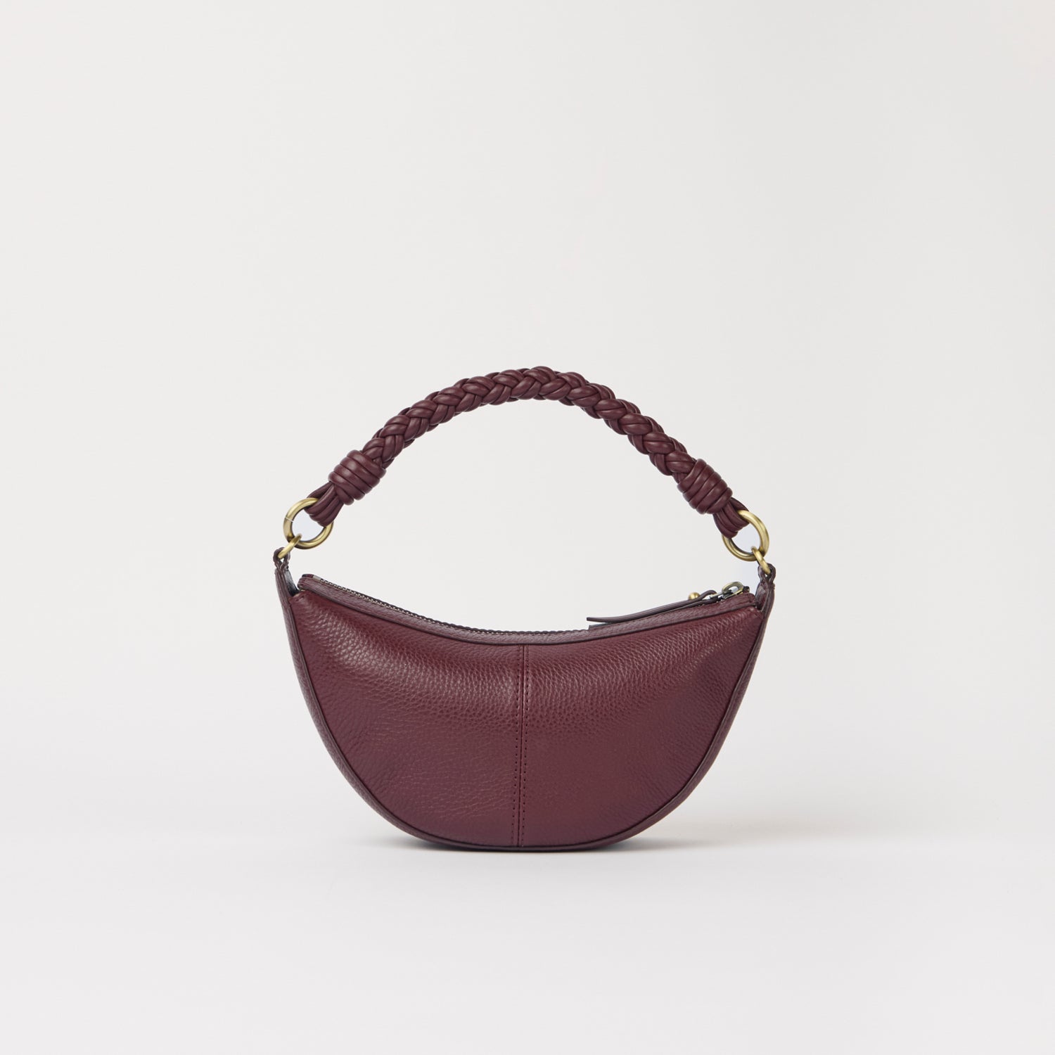 Leo Mini Tasche - Leder Dark Cherry mit 2 Straps