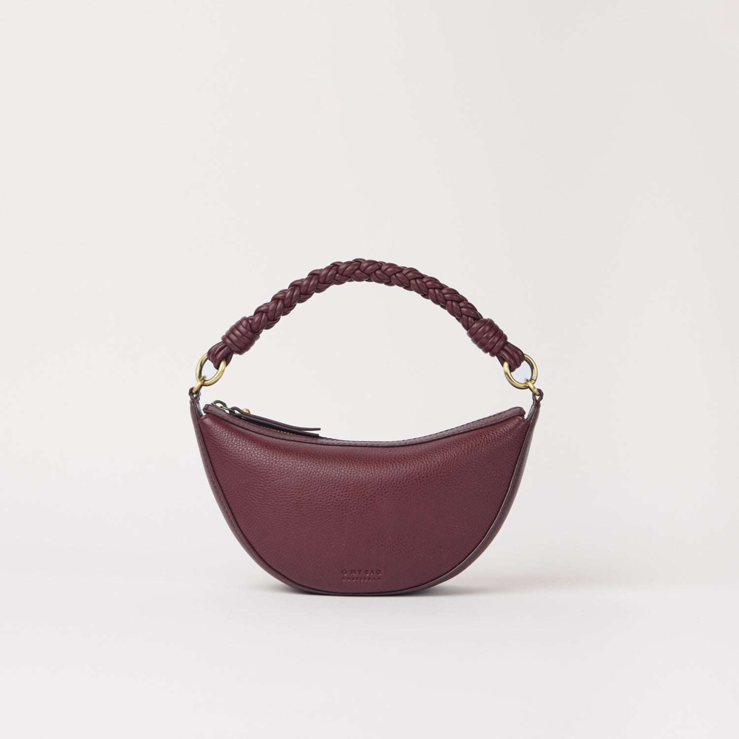 Leo Mini Tasche - Leder Dark Cherry mit 2 Straps