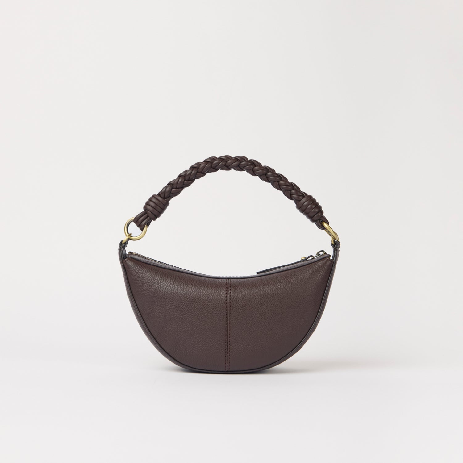Leo Mini Tasche - Leder Chocolate mit 2 Straps