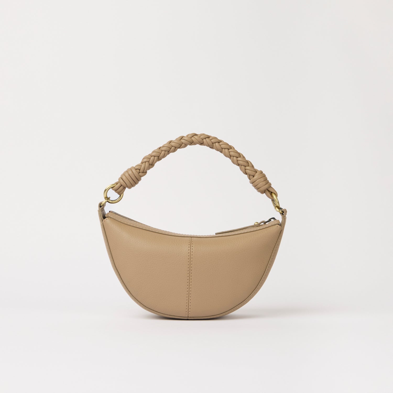 Leo Mini Tasche - Leder Sand mit 2 Straps