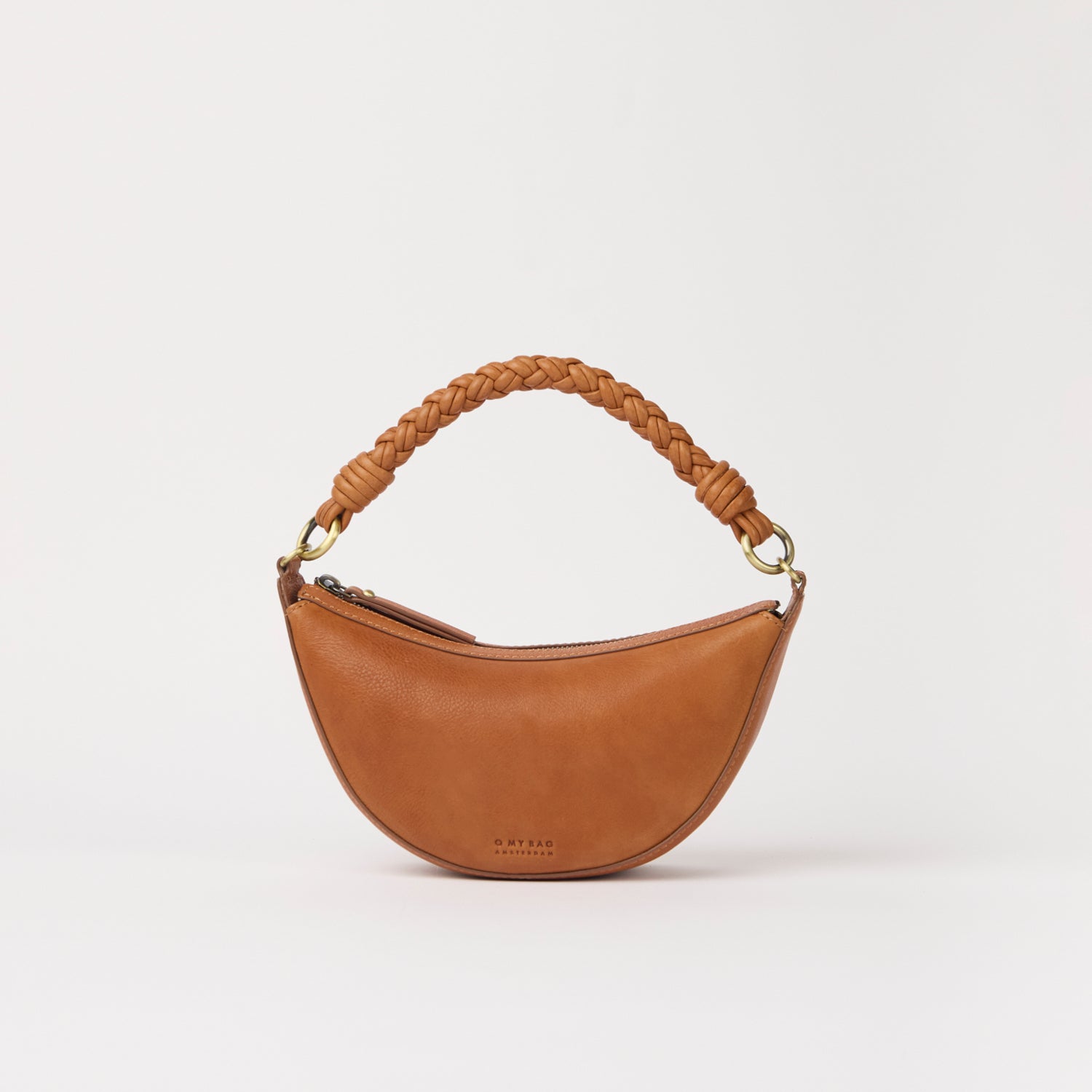 Leo Mini Tasche - Leder Cognac mit 2 Straps