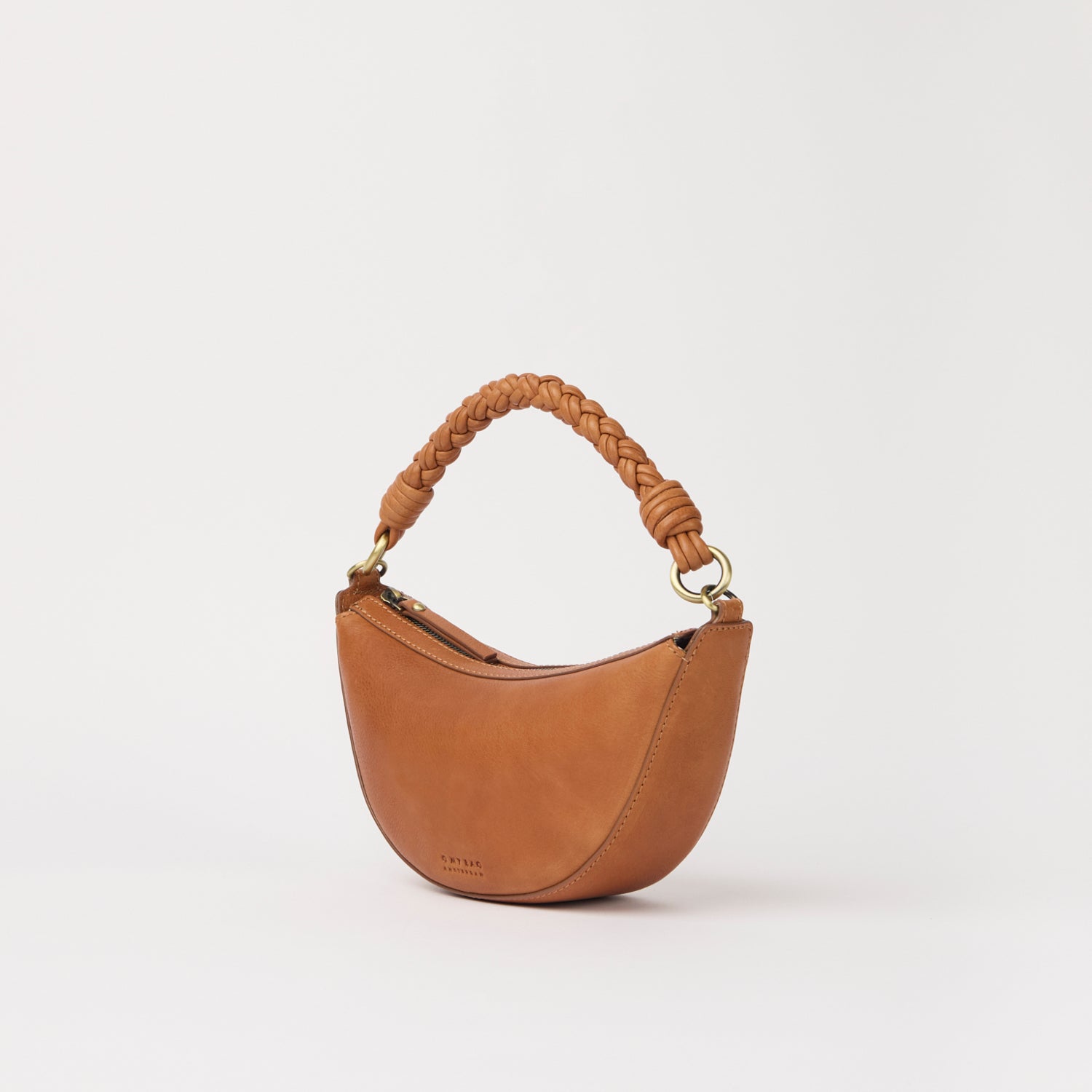 Leo Mini Tasche - Leder Cognac mit 2 Straps