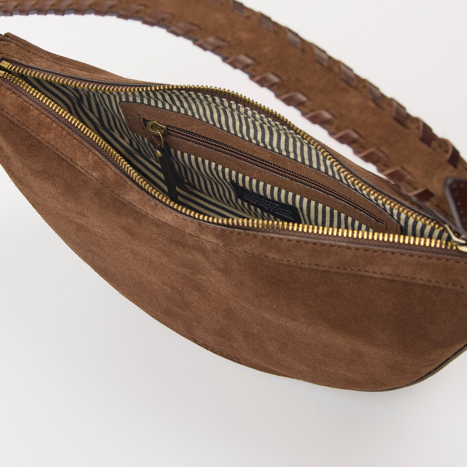 Leo Tasche - Suede Leder Chocolate