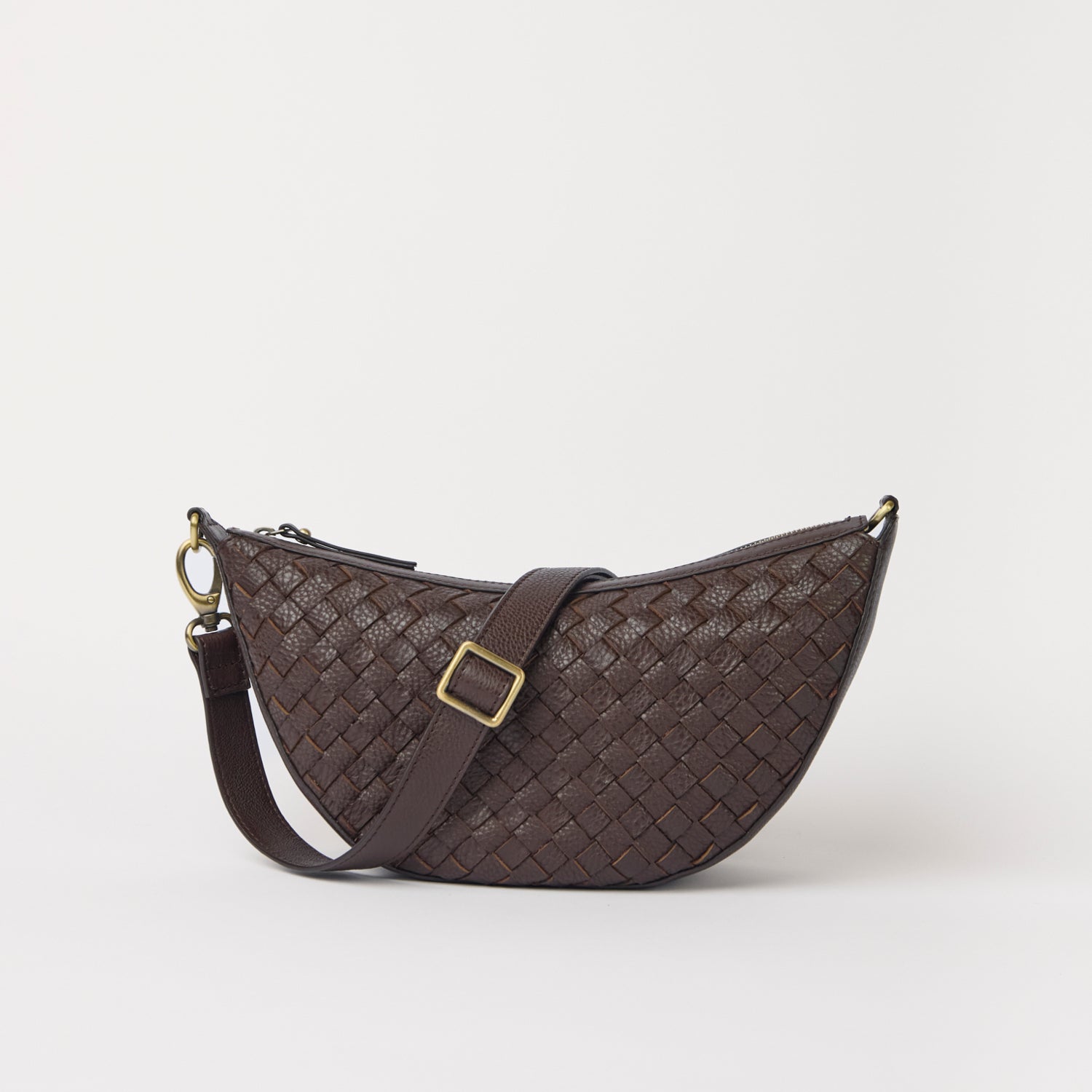 Leo Tasche - Leder Woven Chocolate