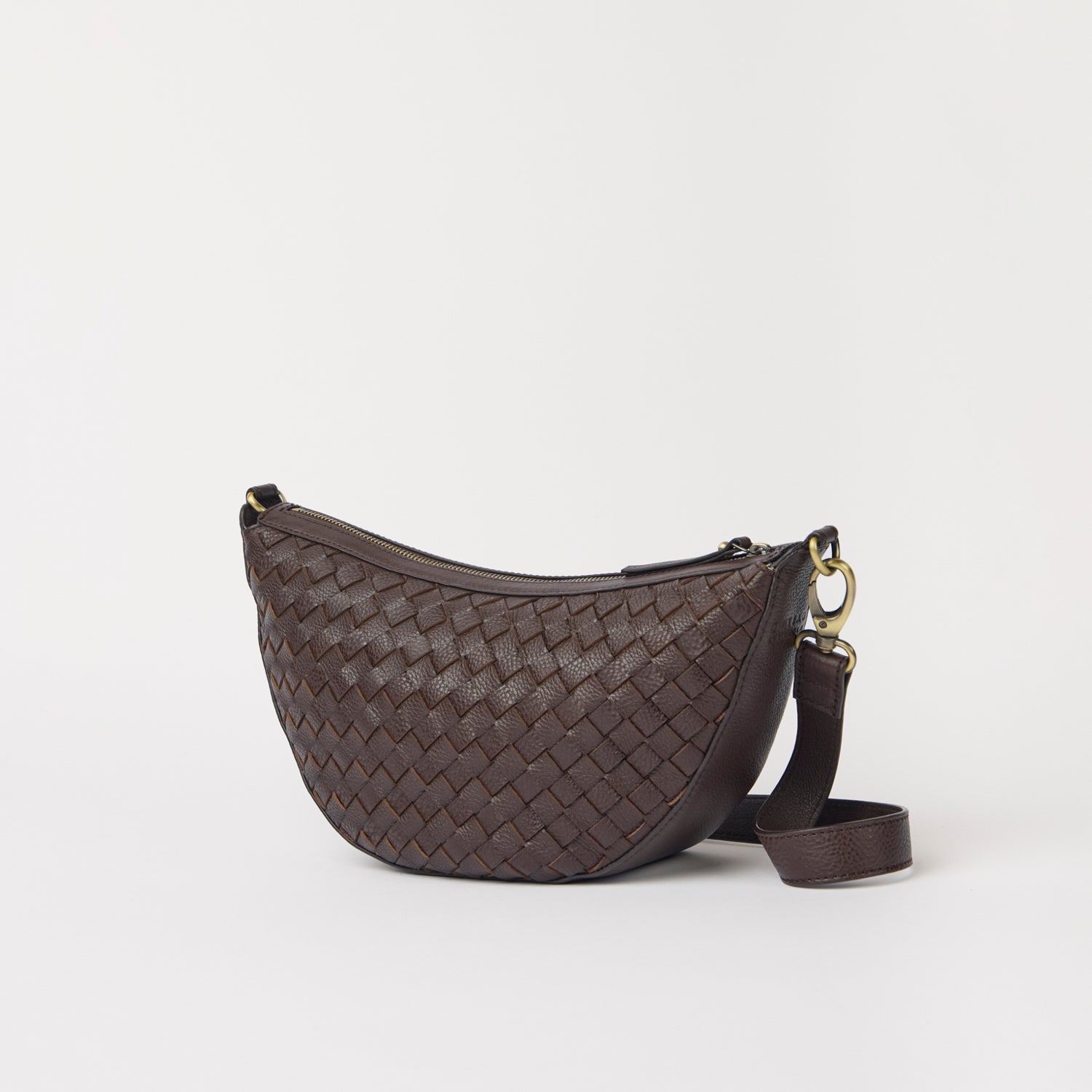 Leo Tasche - Leder Woven Chocolate