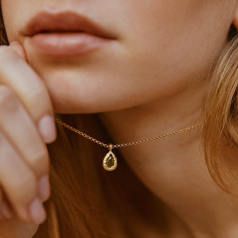 Kette Lysia olive - gold