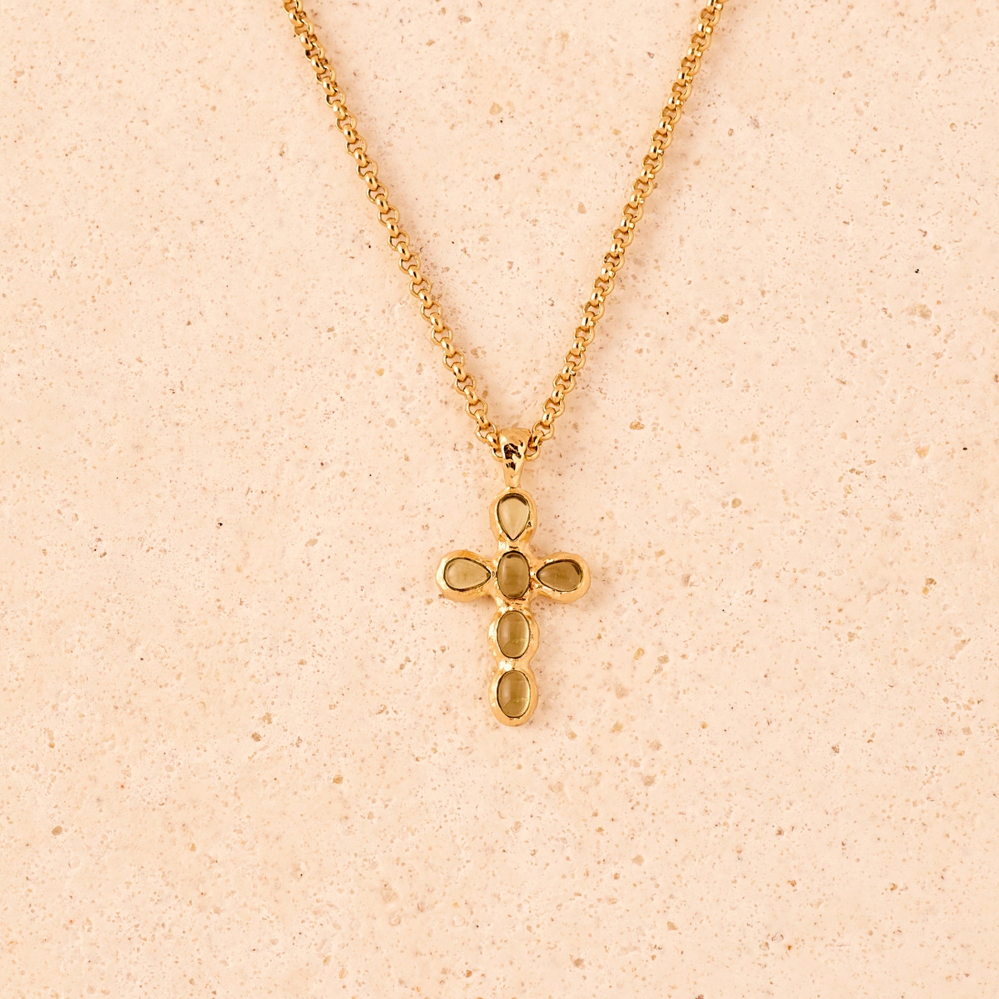 Kette Nexa olive - gold