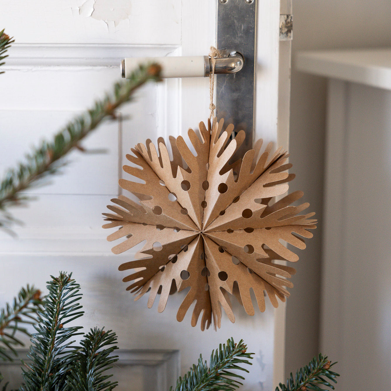 Papierstern Busterud - braun