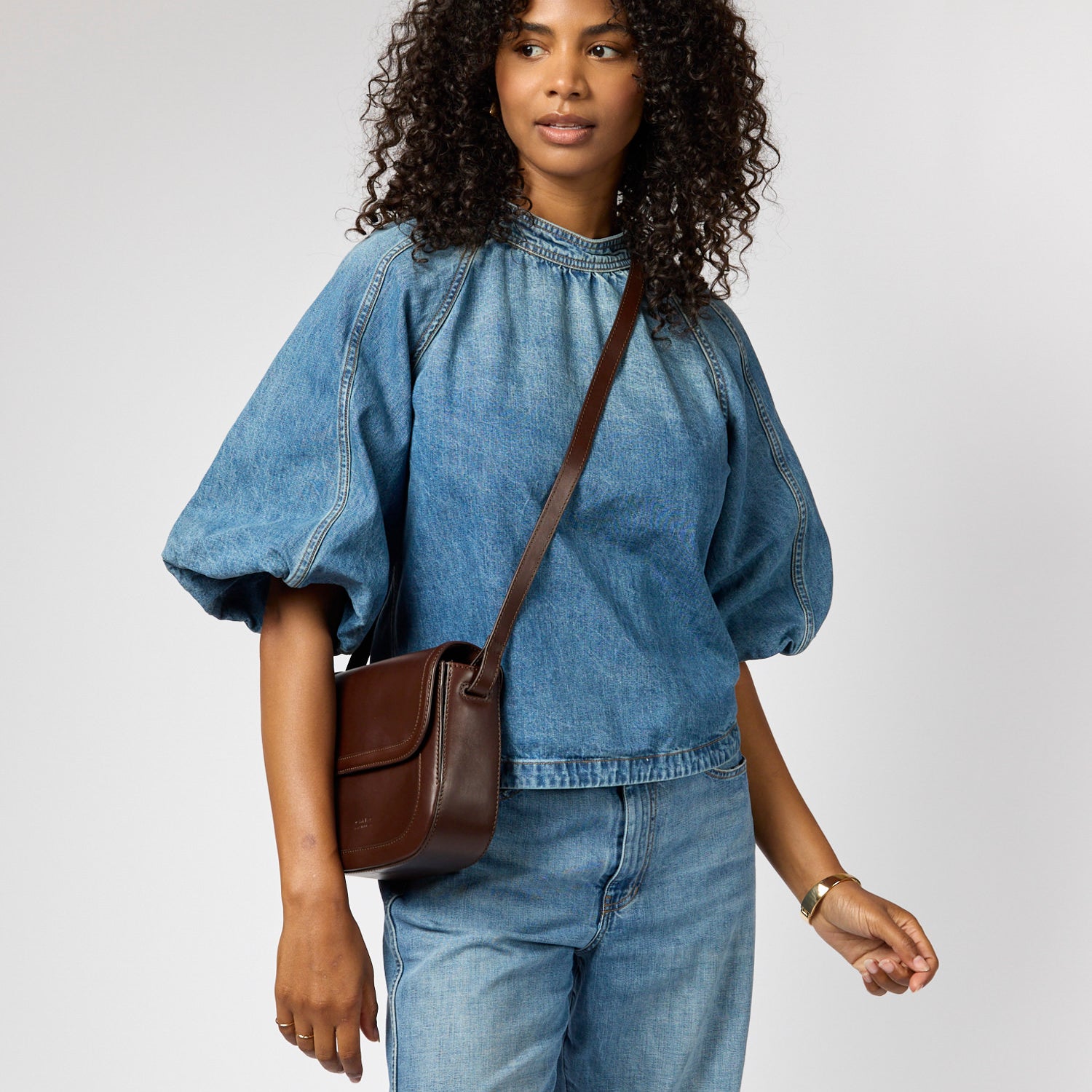 Nina Tasche - Leder Chocolate