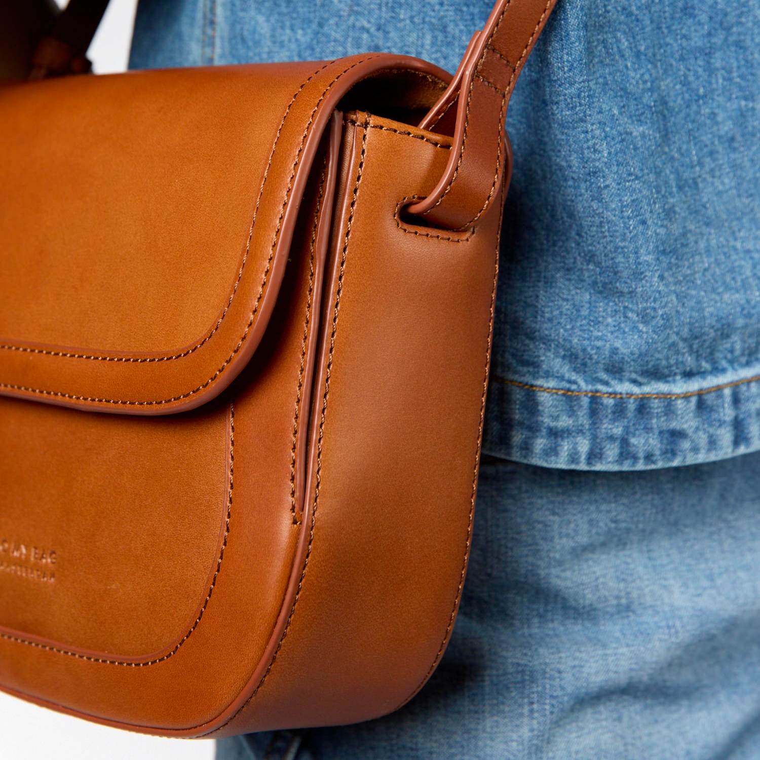 Nina Tasche - Leder Cognac