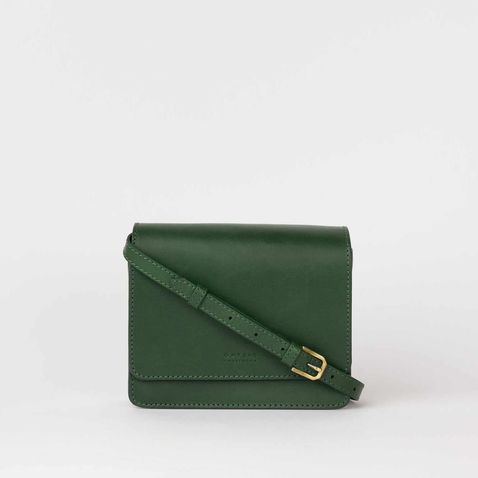 Audrey Mini Tasche - Leder Tannengrün mit 2 Straps