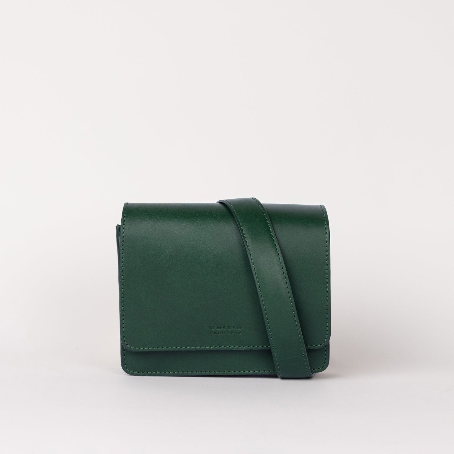Audrey Mini Tasche - Leder Tannengrün mit 2 Straps