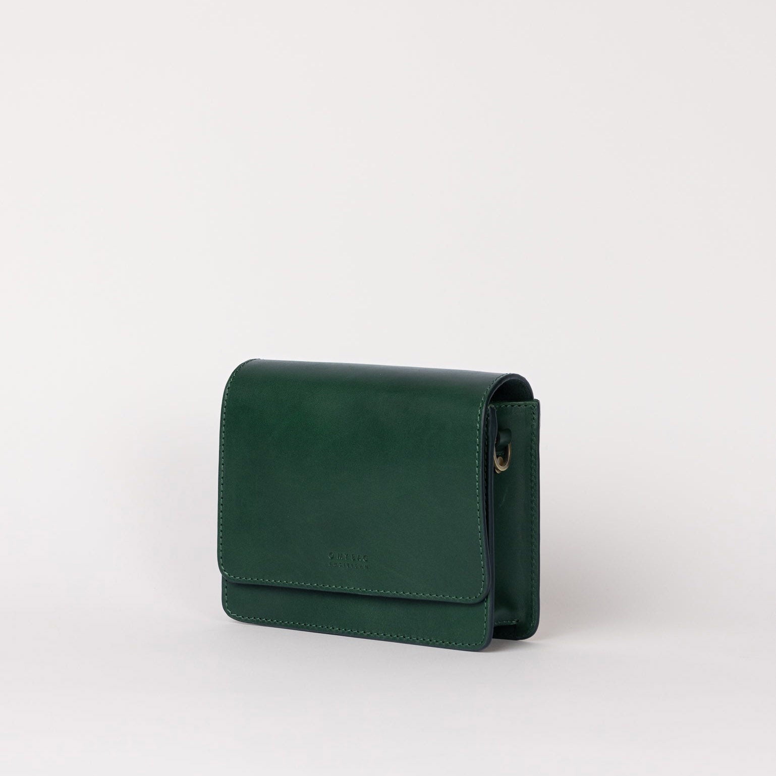 Audrey Mini Tasche - Leder Tannengrün mit 2 Straps
