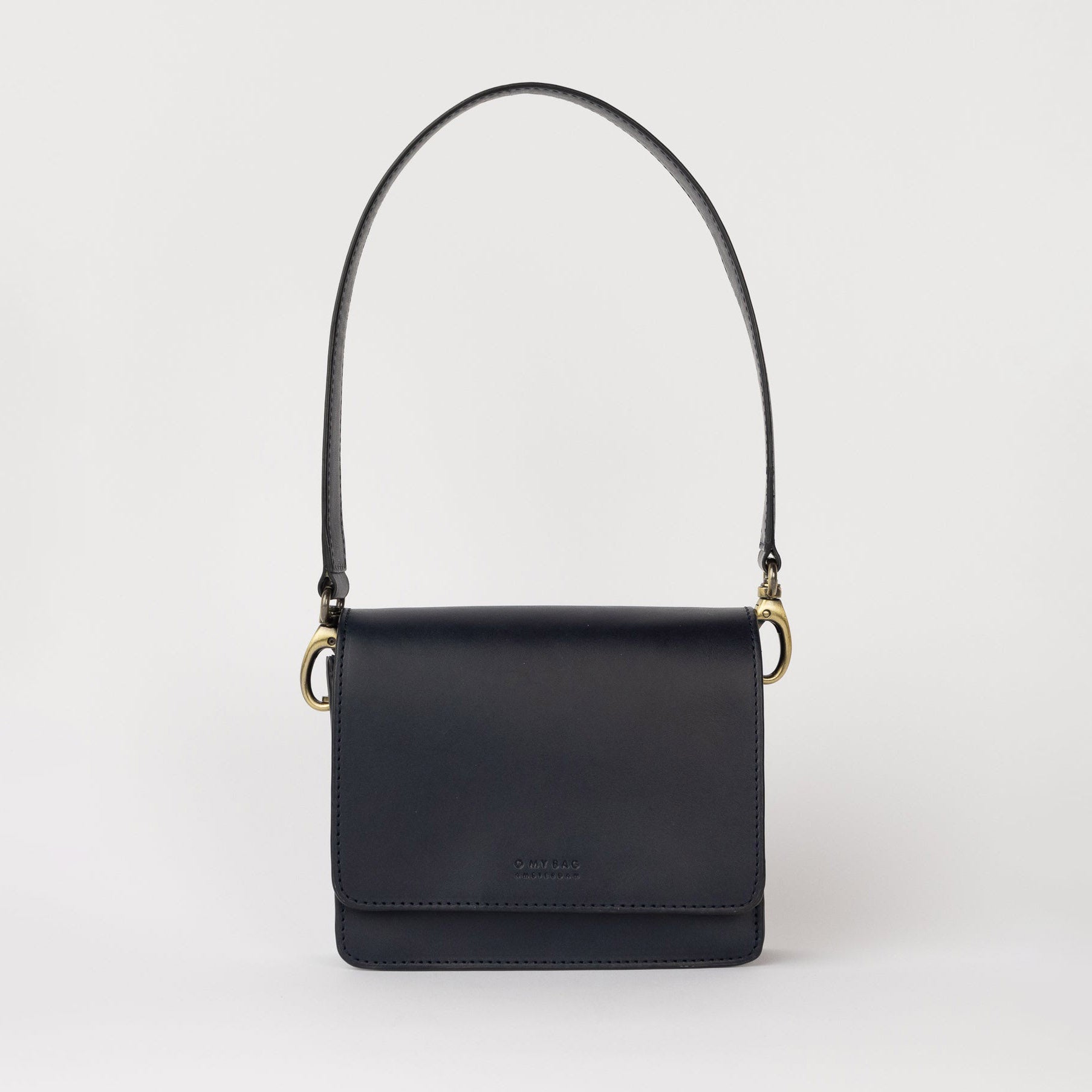 Audrey Mini Tasche - Leder Nachtblau mit 2 Straps