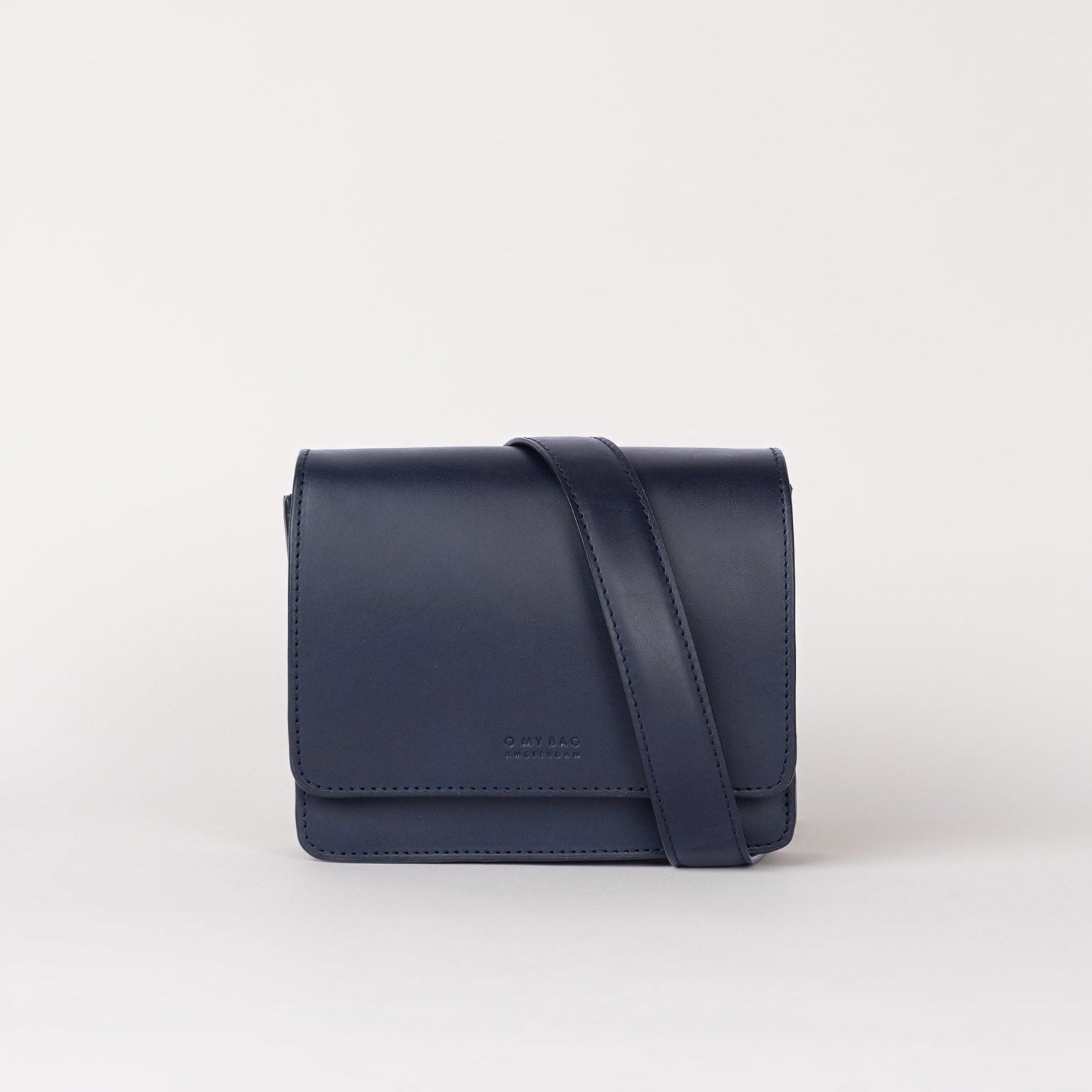 Audrey Mini Tasche - Leder Nachtblau mit 2 Straps