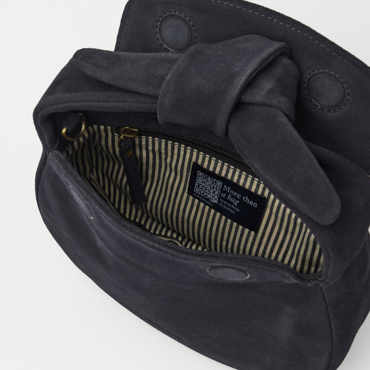 Coco Croissant Tasche - Universe Blue Suède