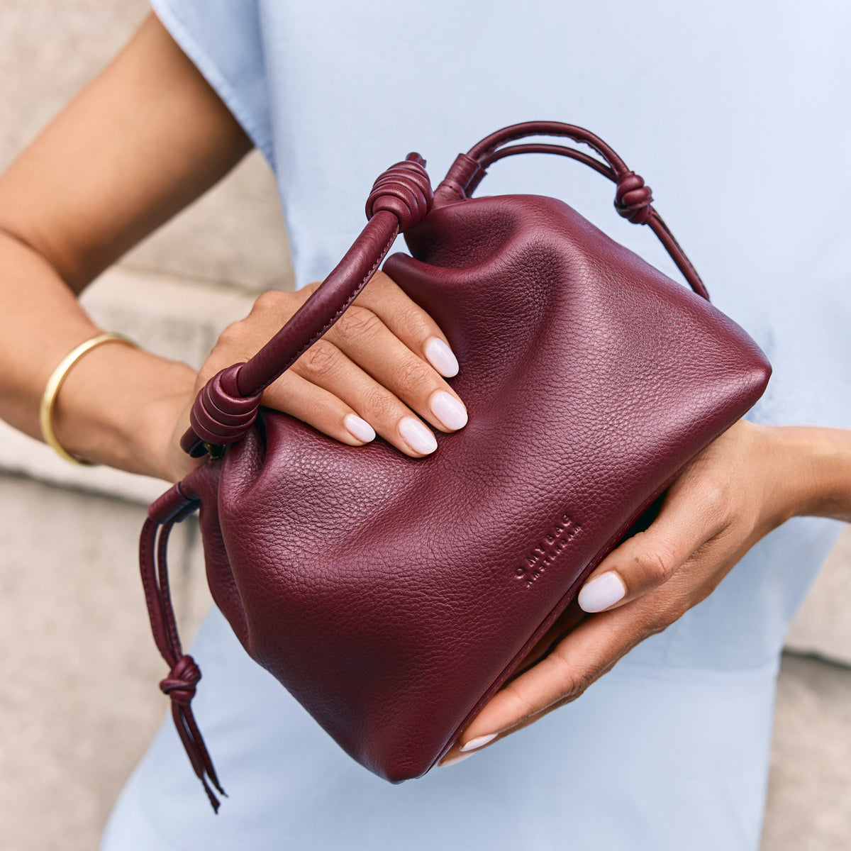 Kiki Mini Tasche - Leder Dark Cherry