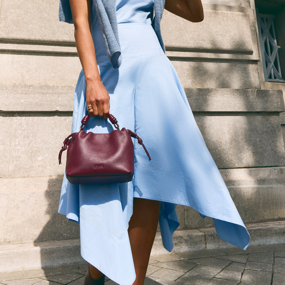 Kiki Mini Tasche - Leder Dark Cherry