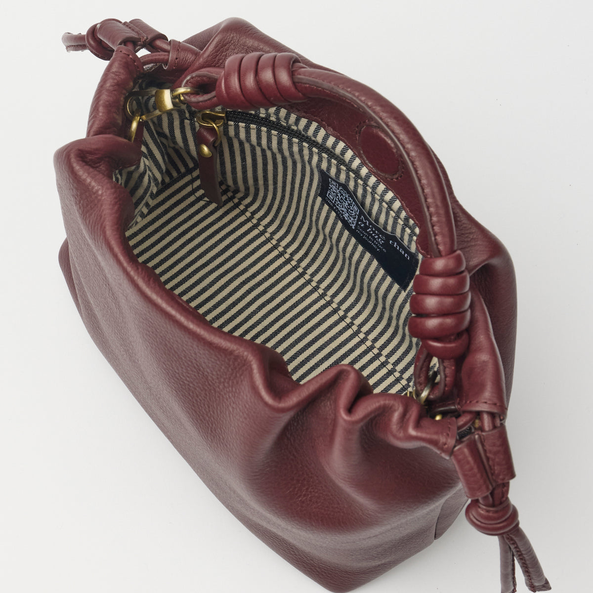 Kiki Mini Tasche - Leder Dark Cherry