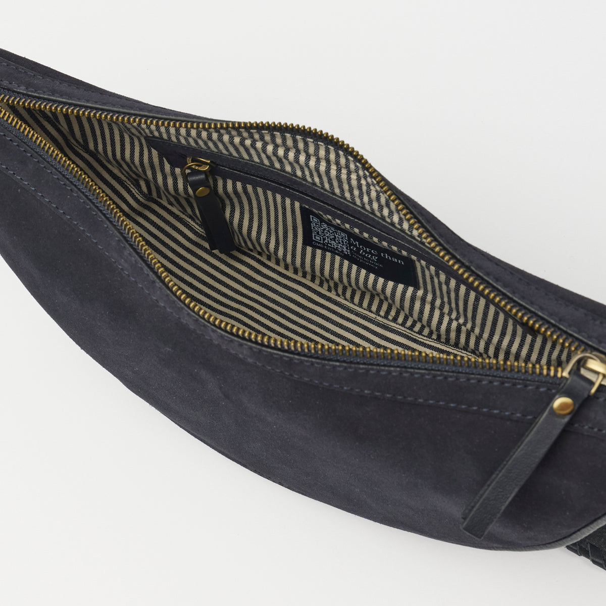 Leo Tasche - Suède Leder Universe Blue Crossbody Strap