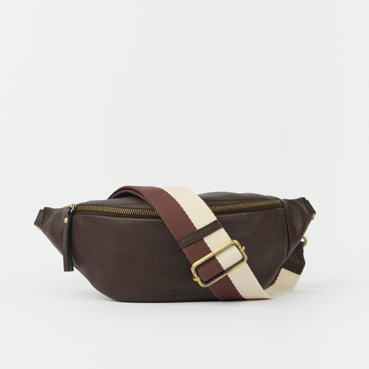 Niko Bauchtasche - Leder Chocolate