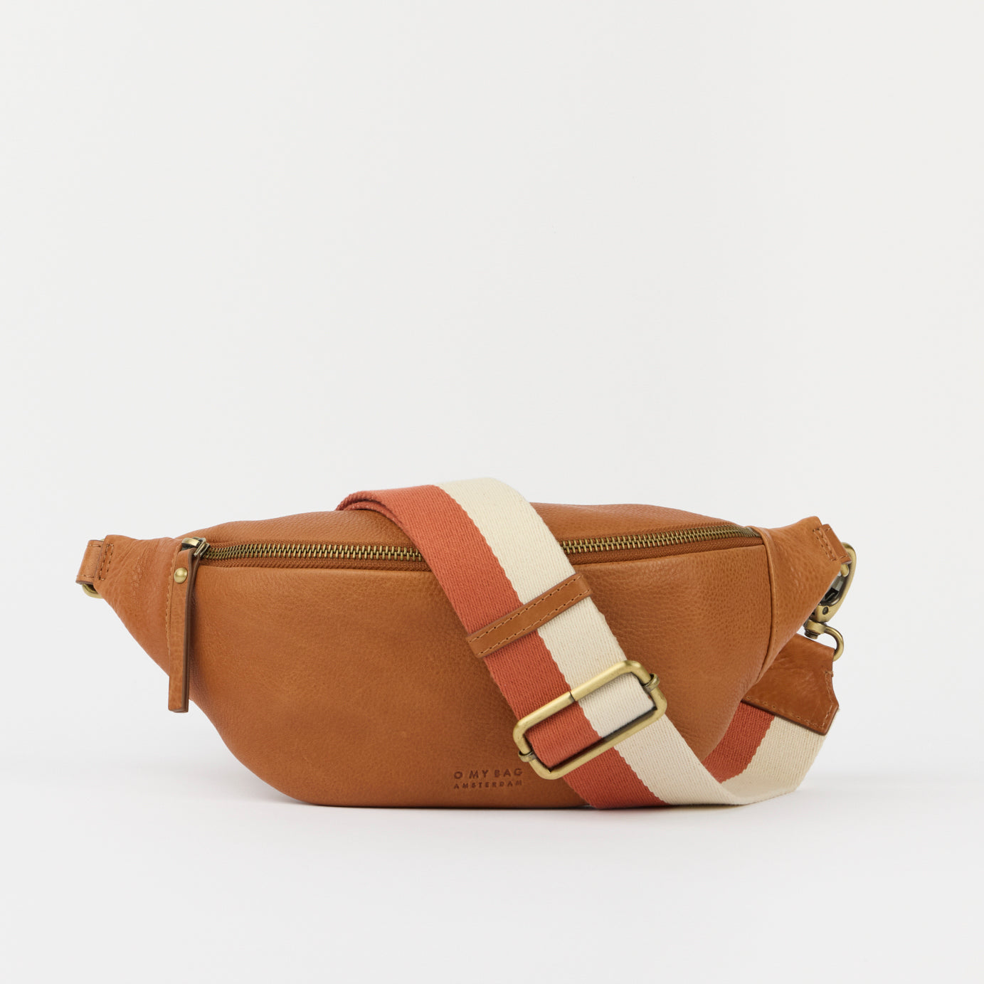Niko Bauchtasche - Leder Cognac