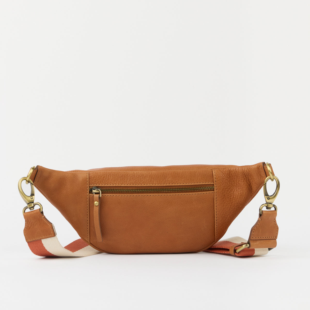 Niko Bauchtasche - Leder Cognac