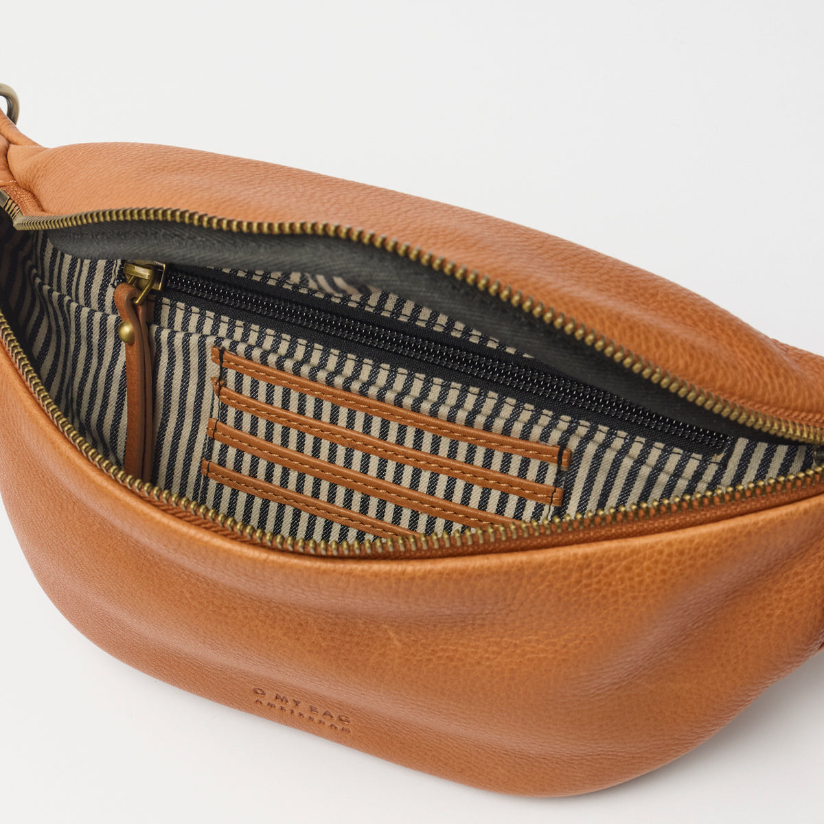 Niko Bauchtasche - Leder Cognac