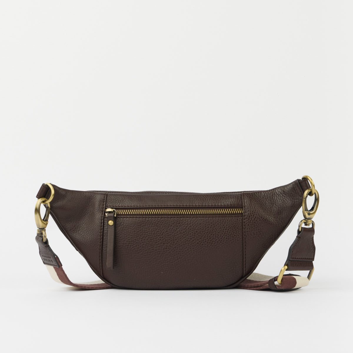Niko Bauchtasche - Leder Chocolate