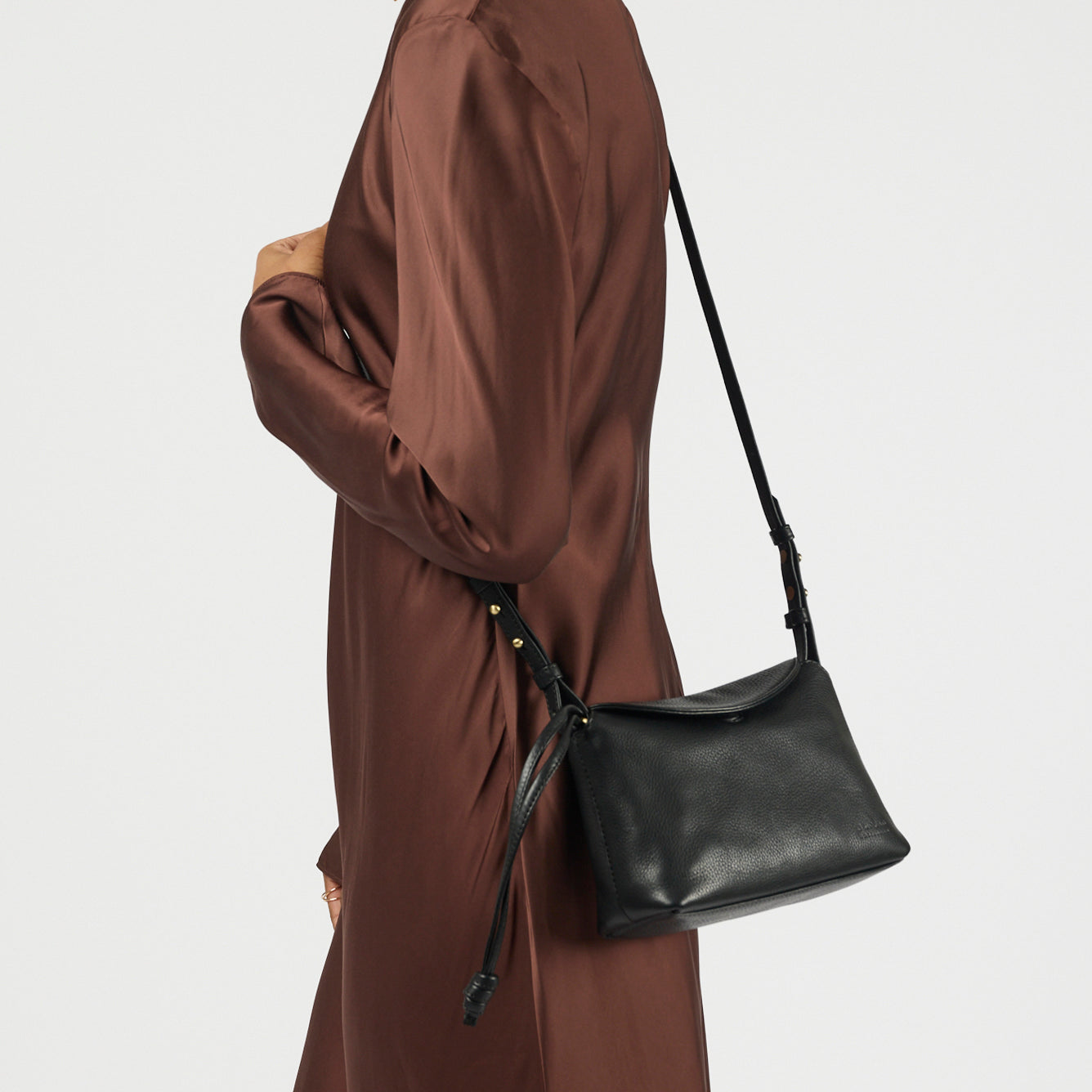 Sienna mini Handtasche - Leder Schwarz