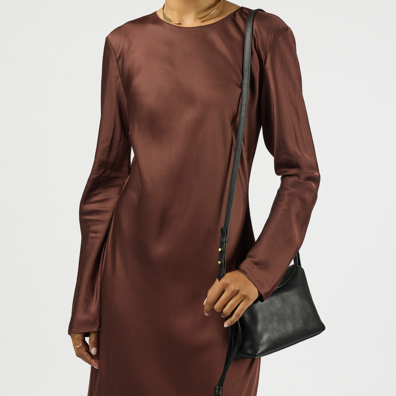 Sienna mini Handtasche - Leder Schwarz