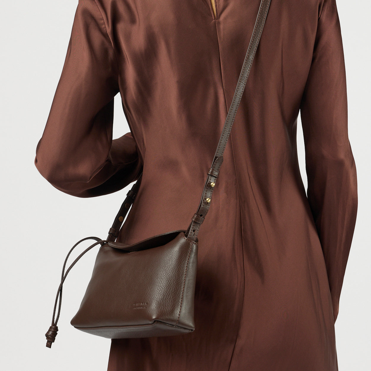 Sienna mini Handtasche - Leder Chocolate