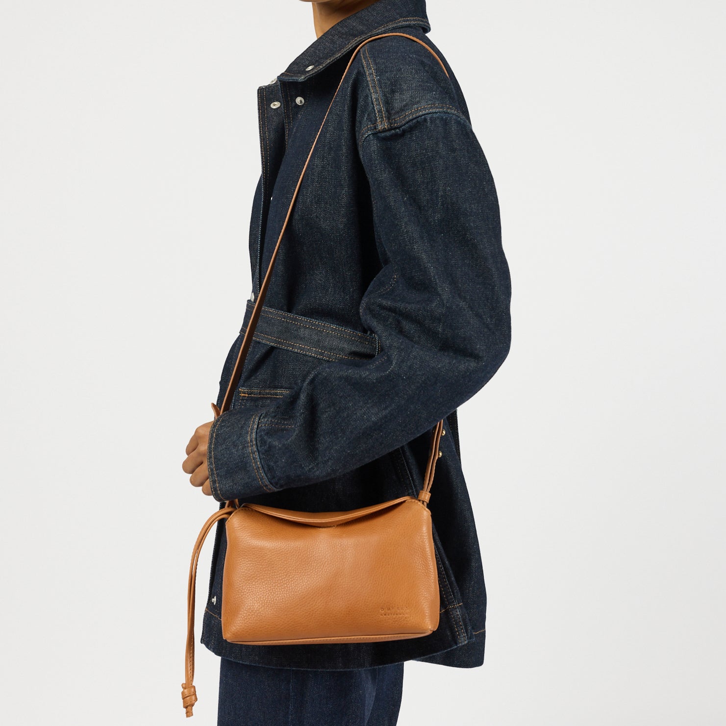 Sienna mini Handtasche - Leder Cognac