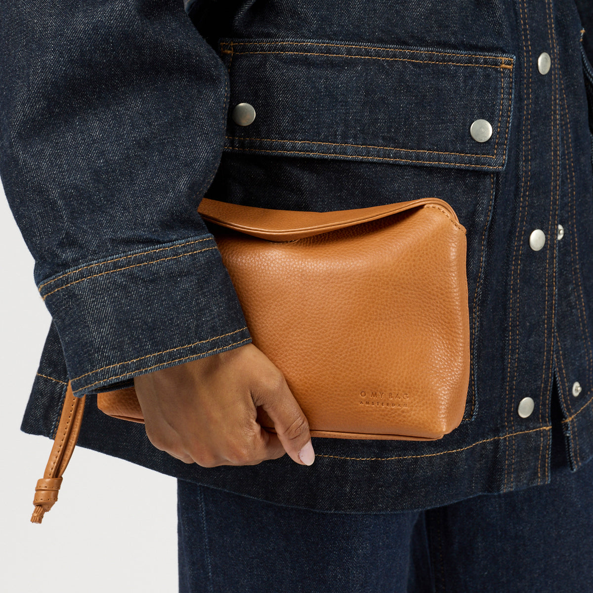 Sienna mini Handtasche - Leder Cognac
