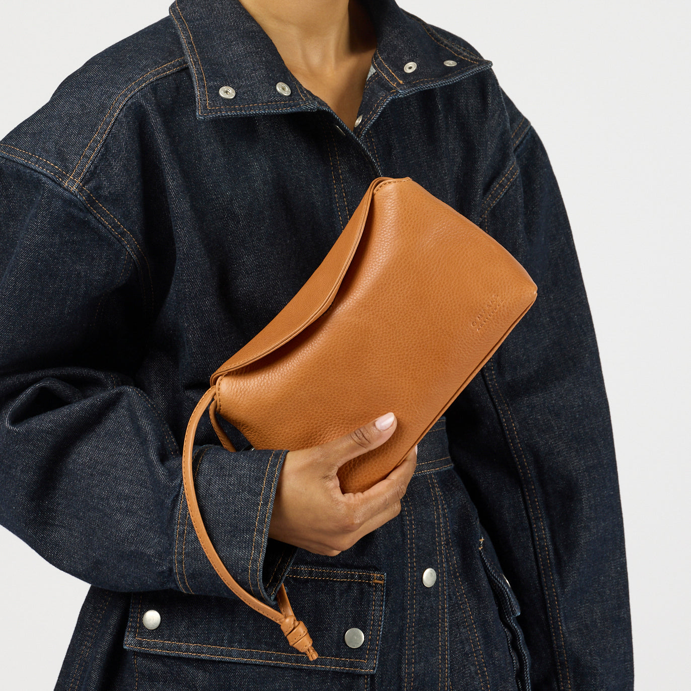 Sienna mini Handtasche - Leder Cognac