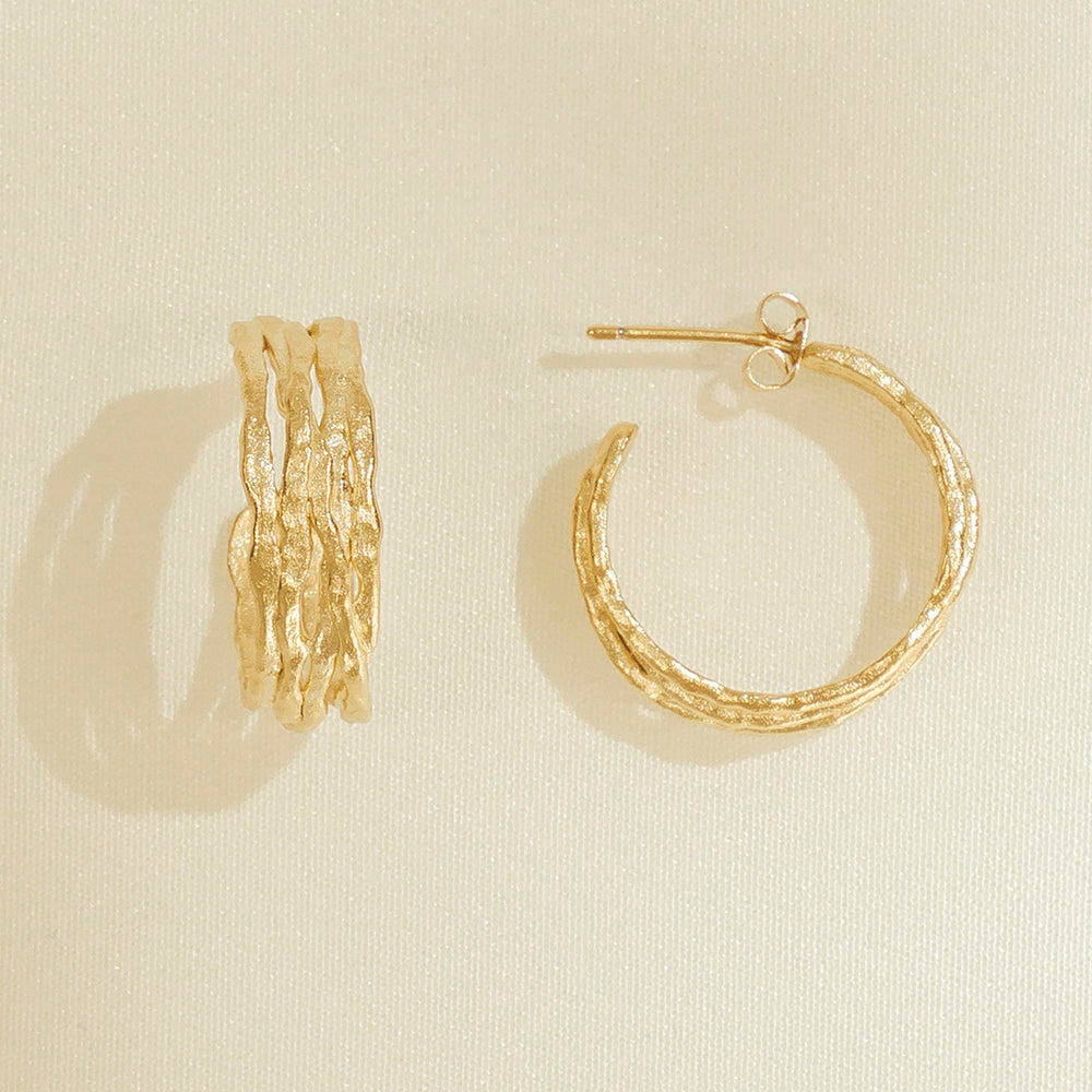 Ohrringe Coral - gold